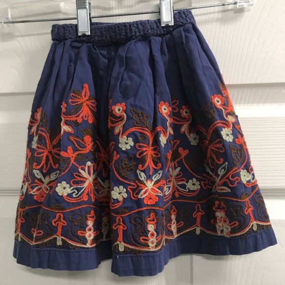 Sgt. Fletcher Blue Embroidered Skirt - Size XS EUC - Picture 2 of 4